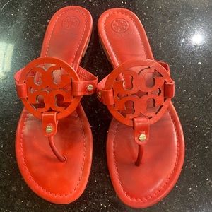 Poppy red Tory Burch sandals